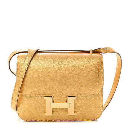 Hermes Metallic Chevre Chamkilight Constance 18 Dore 1 of 11