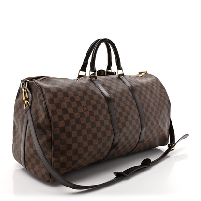 Louis Vuitton Damier Ebene Keepall Bandouliere 55 2 of 20