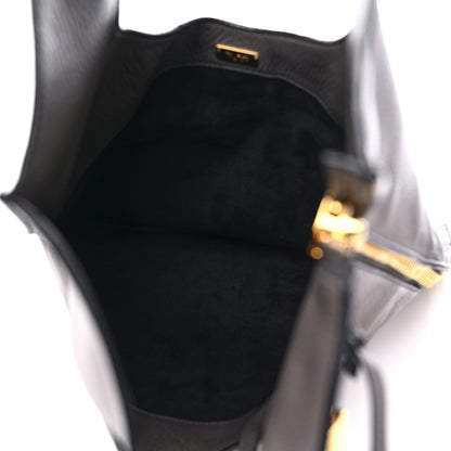 Tom Ford Ramskin Large Alix Padlock Zip Shoulder Bag Grey 7 of 12