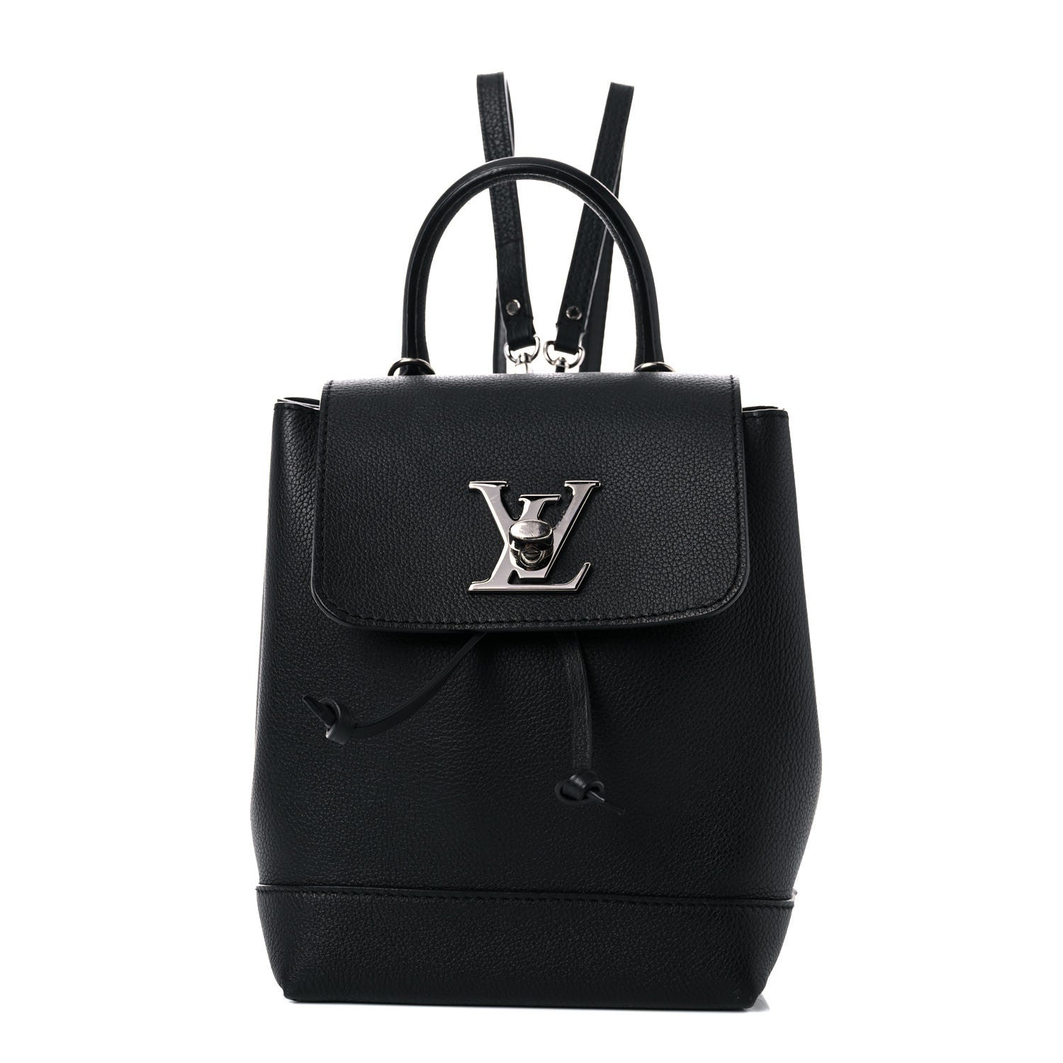 Louis Vuitton Calfskin Lockme Mini Backpack Black 1 of 14