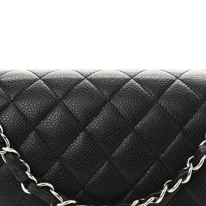 Chanel Caviar Quilted Medium Double Flap Black 8 of 11