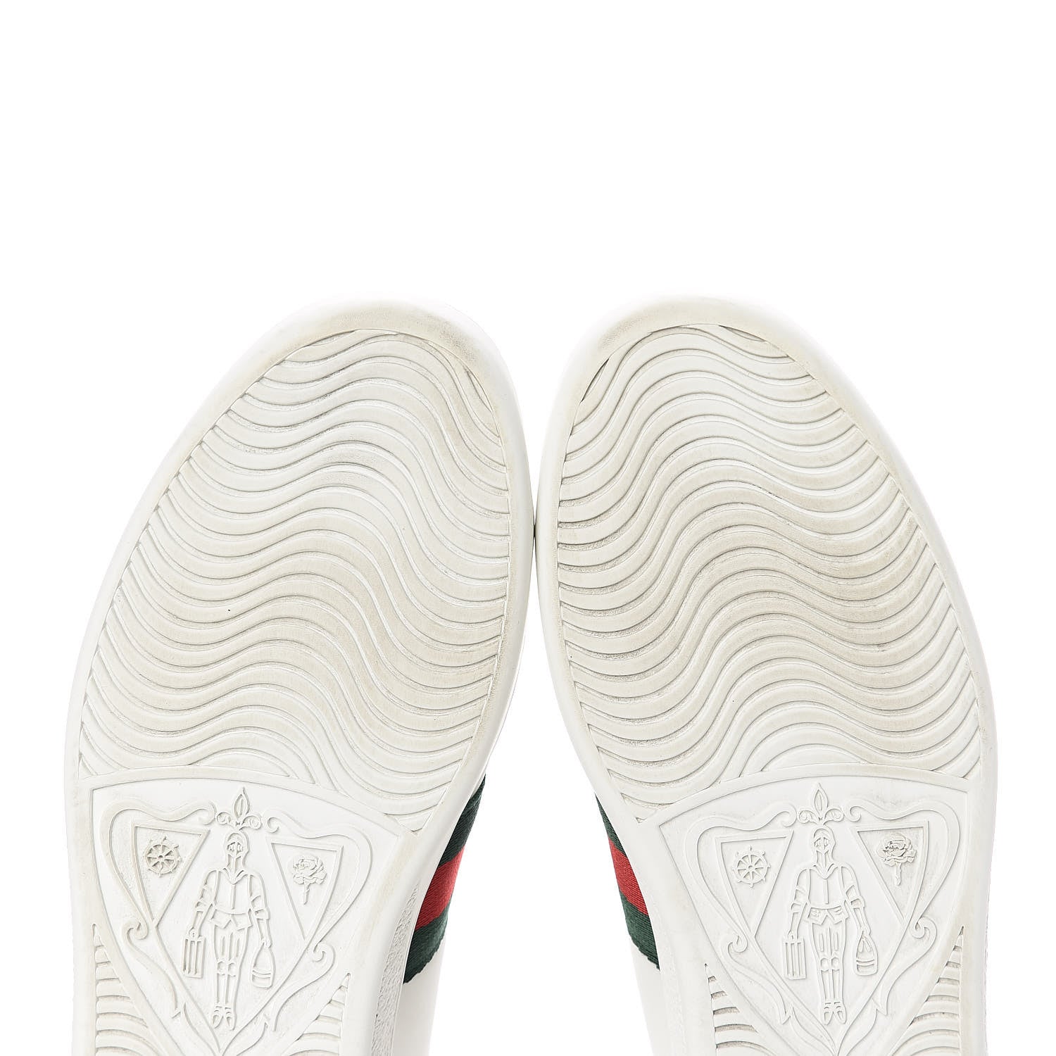 Gucci Calfskin Web Heart Embroidered Womens Ace Sneakers 37 White 11 of 16