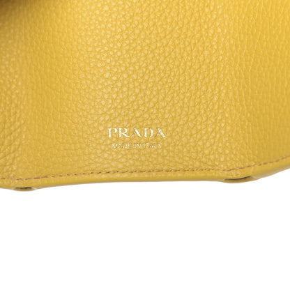 Prada Vitello Grain Small Tri-Fold Wallet Sole 6 of 7