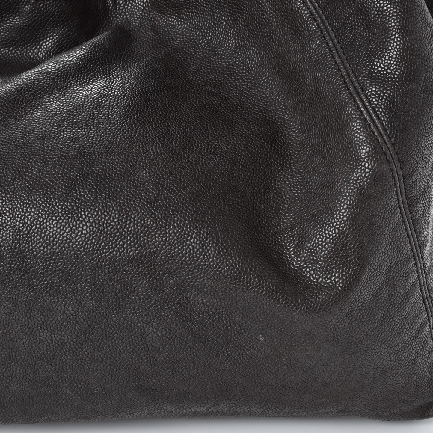 Distressed Caviar XL Coco Cabas Black