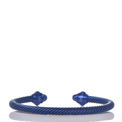 David Yurman Aluminum 5mm Renaissance Bracelet Blue 3 of 5