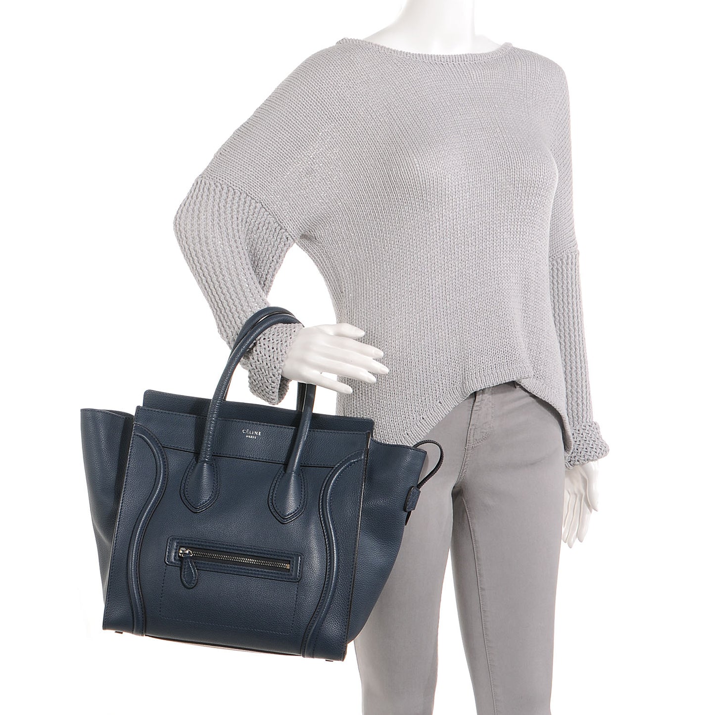 Drummed Calfskin Mini Luggage Orage