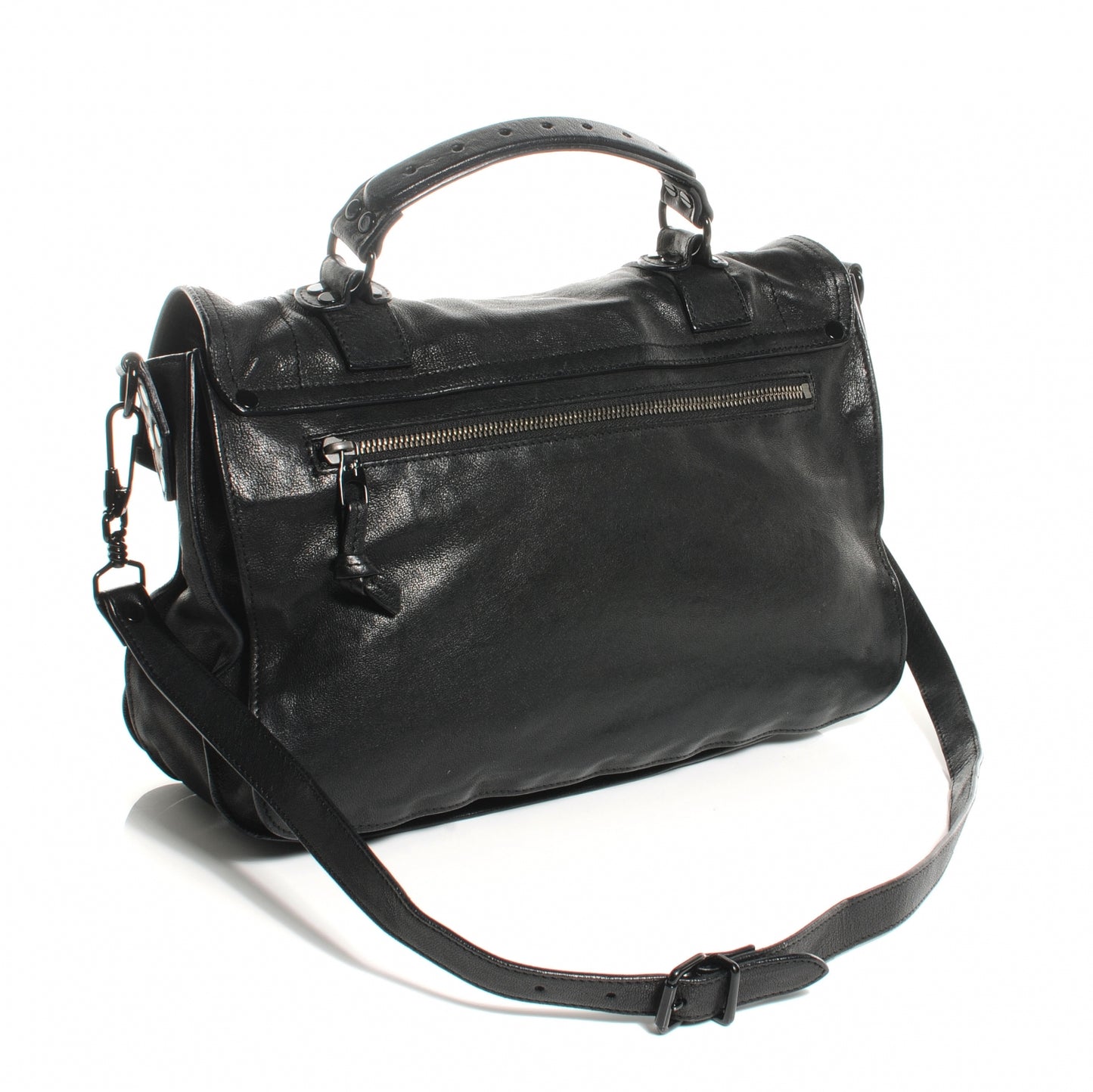 Lambskin PS1 Medium Satchel Black