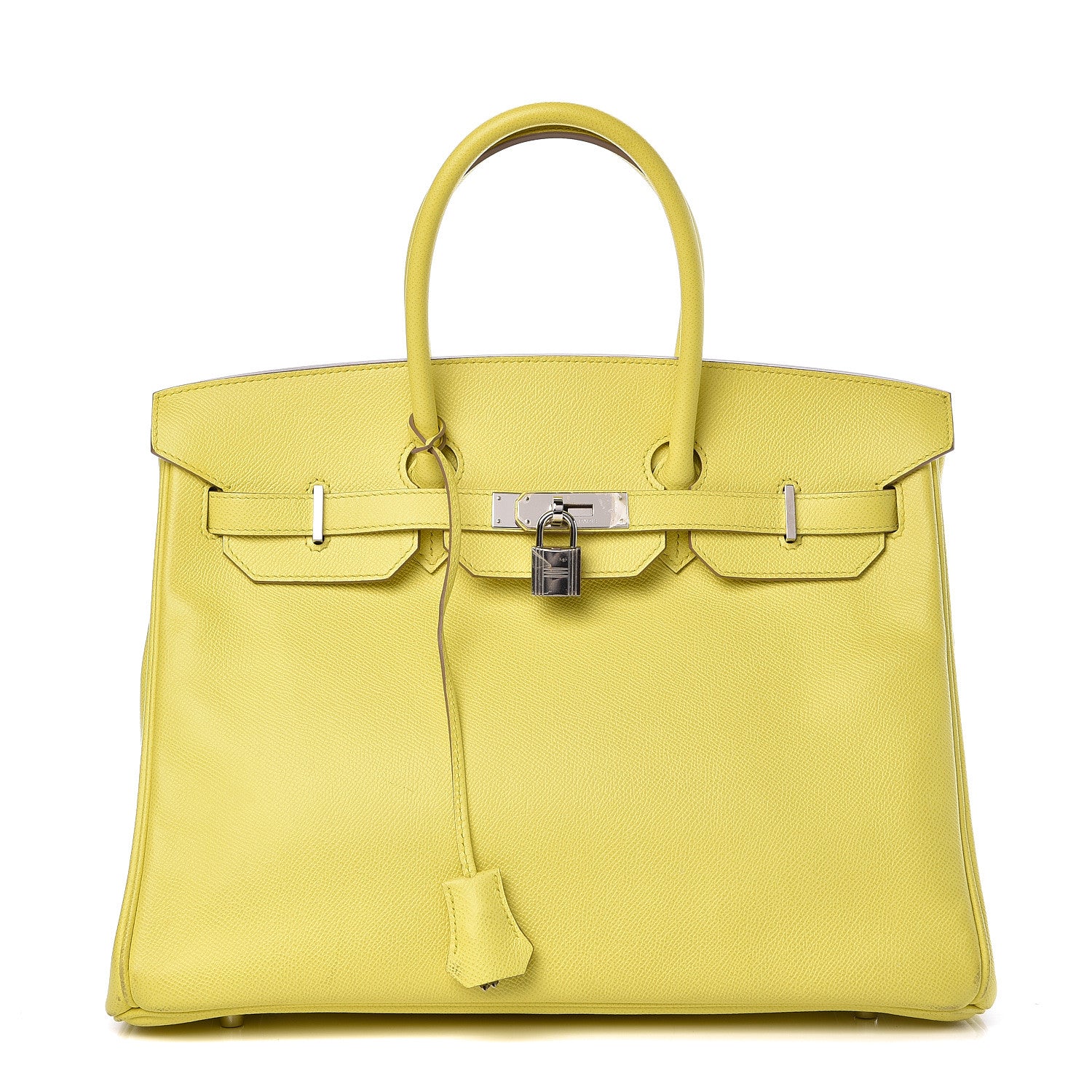 Hermes Epsom Birkin 35 Lime 1 of 38