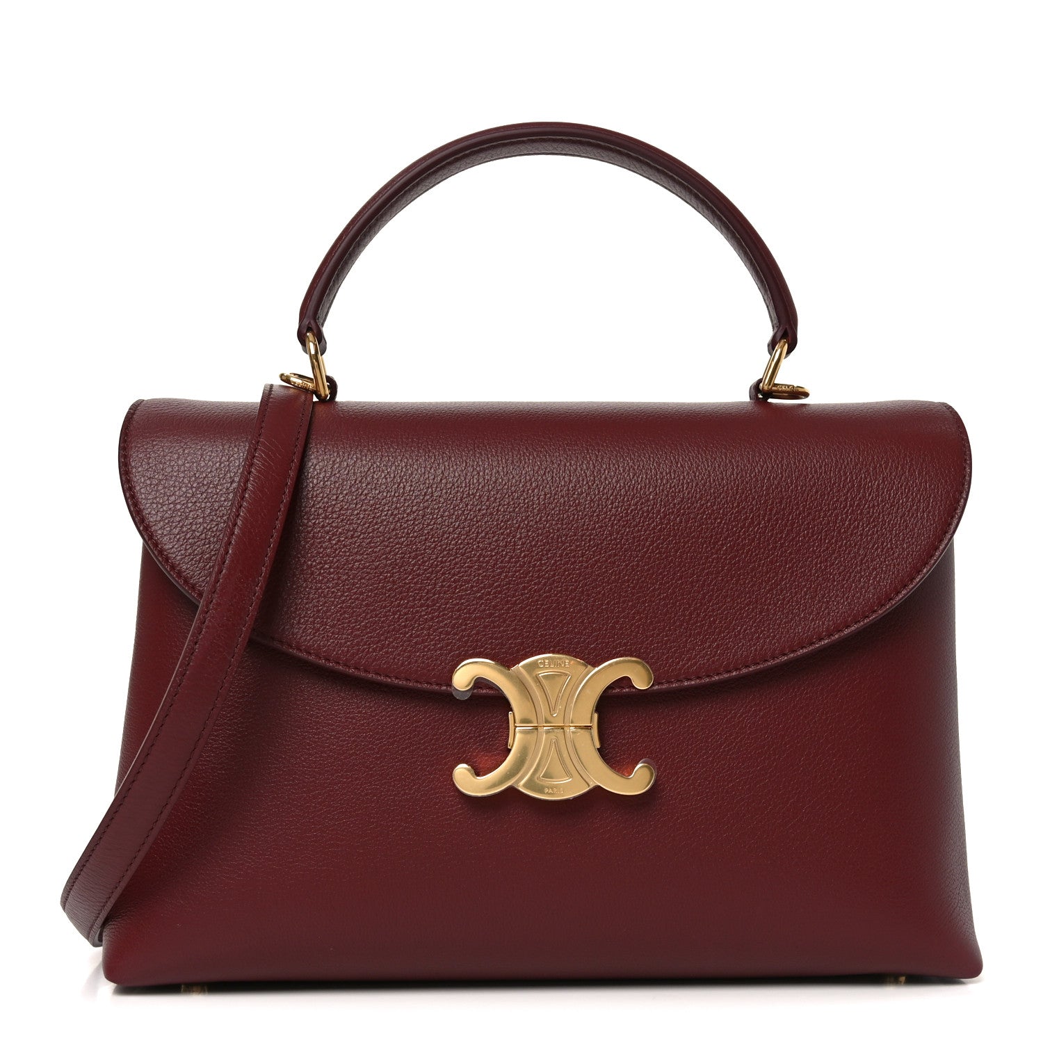 Celine Supple Grained Calfskin Medium Nino Light Burgundy 1 of 8