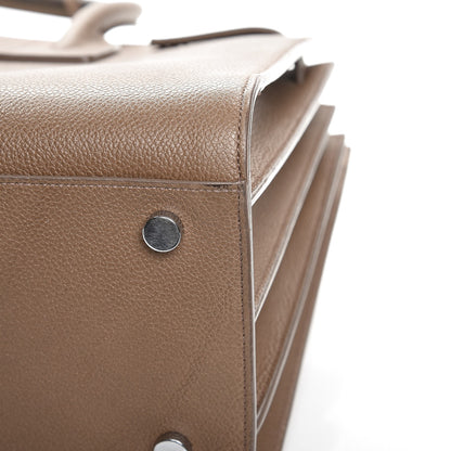 Saint Laurent Grained Calfskin Small Sac De Jour Dark Beige 15 of 19