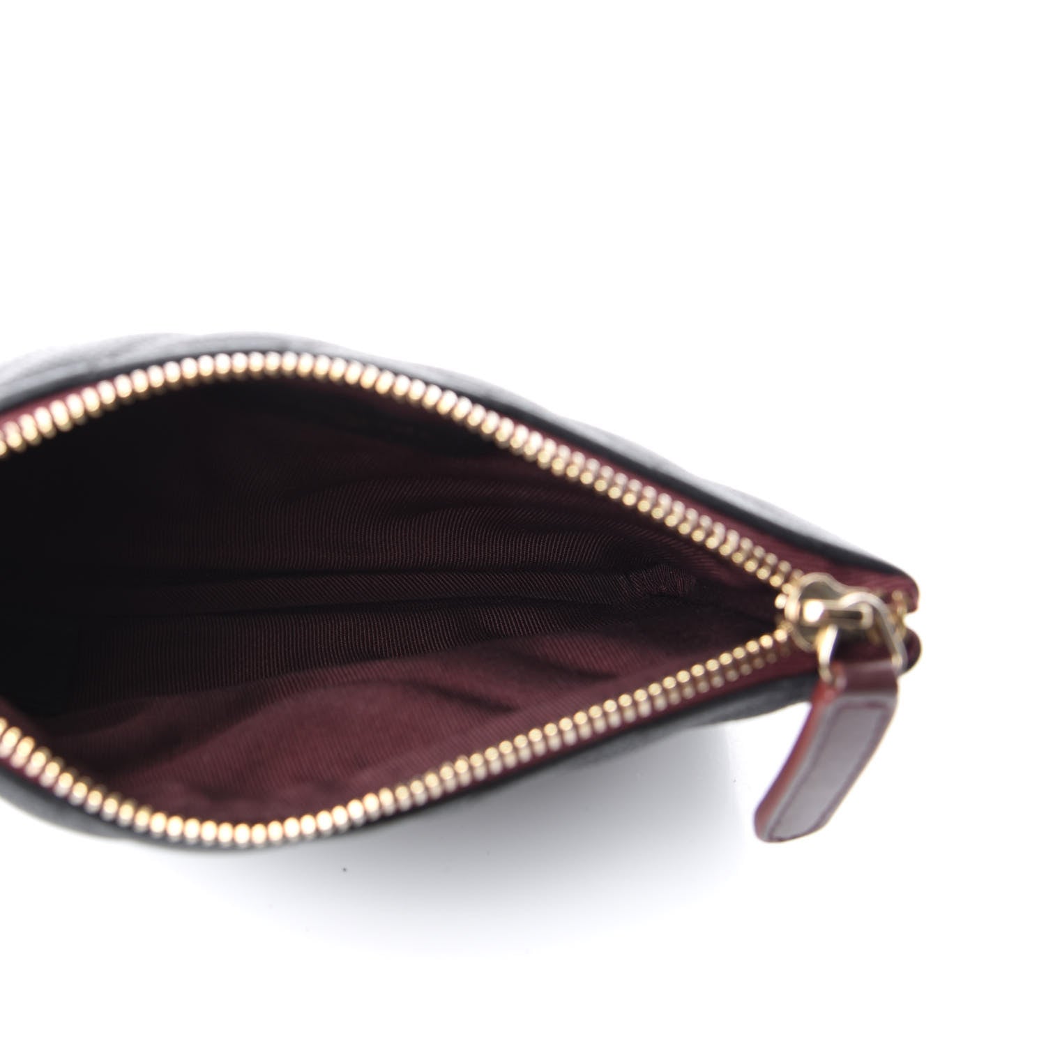 Chanel Caviar Chevron Quilted Small Cosmetic Case Black 5 of 8
