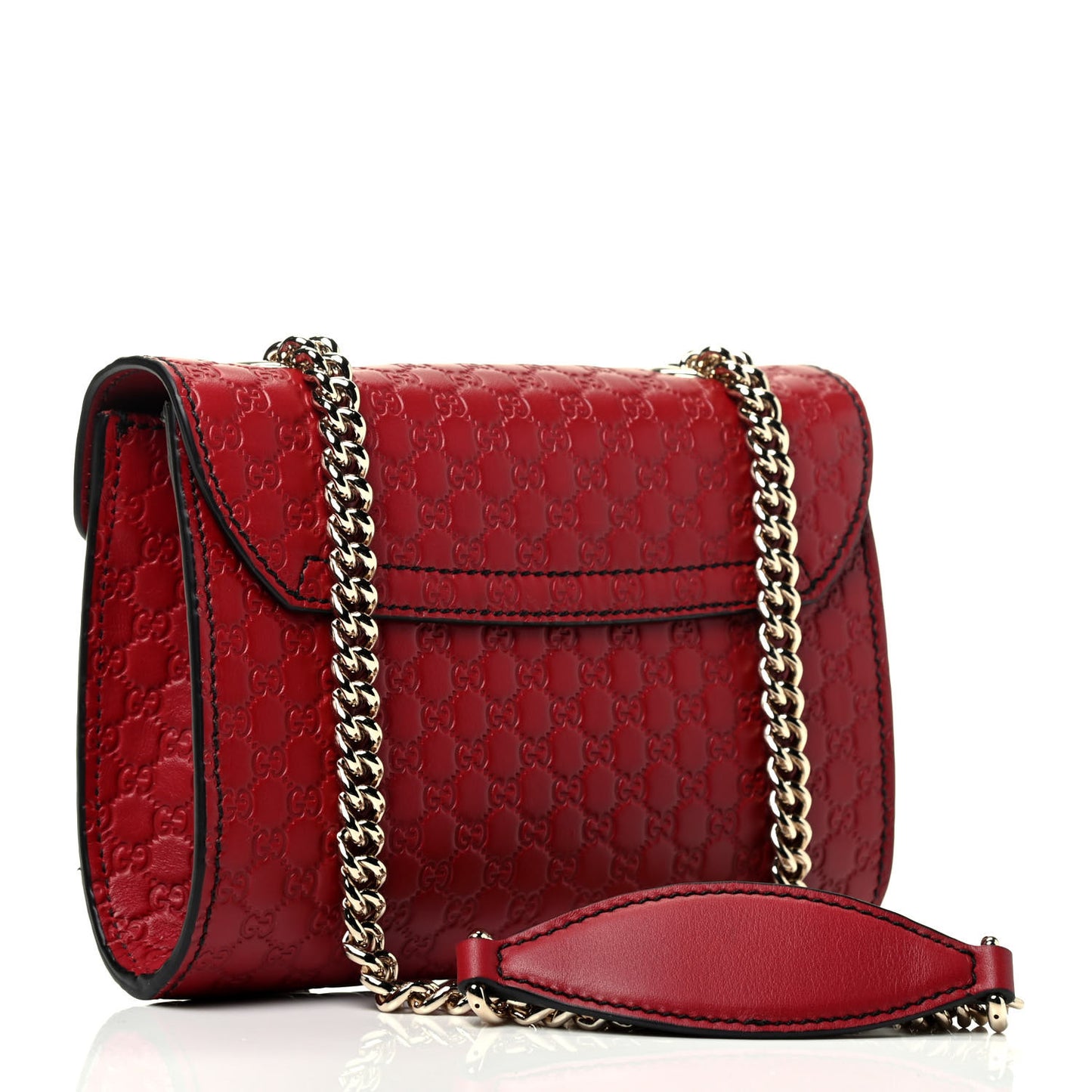 Soft Microguccissima Mini Emily Chain Shoulder Bag Rosso