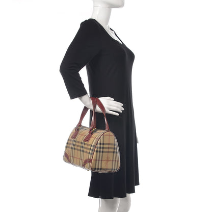 Burberry Haymarket Check Studded Bowler Red 2 of 15