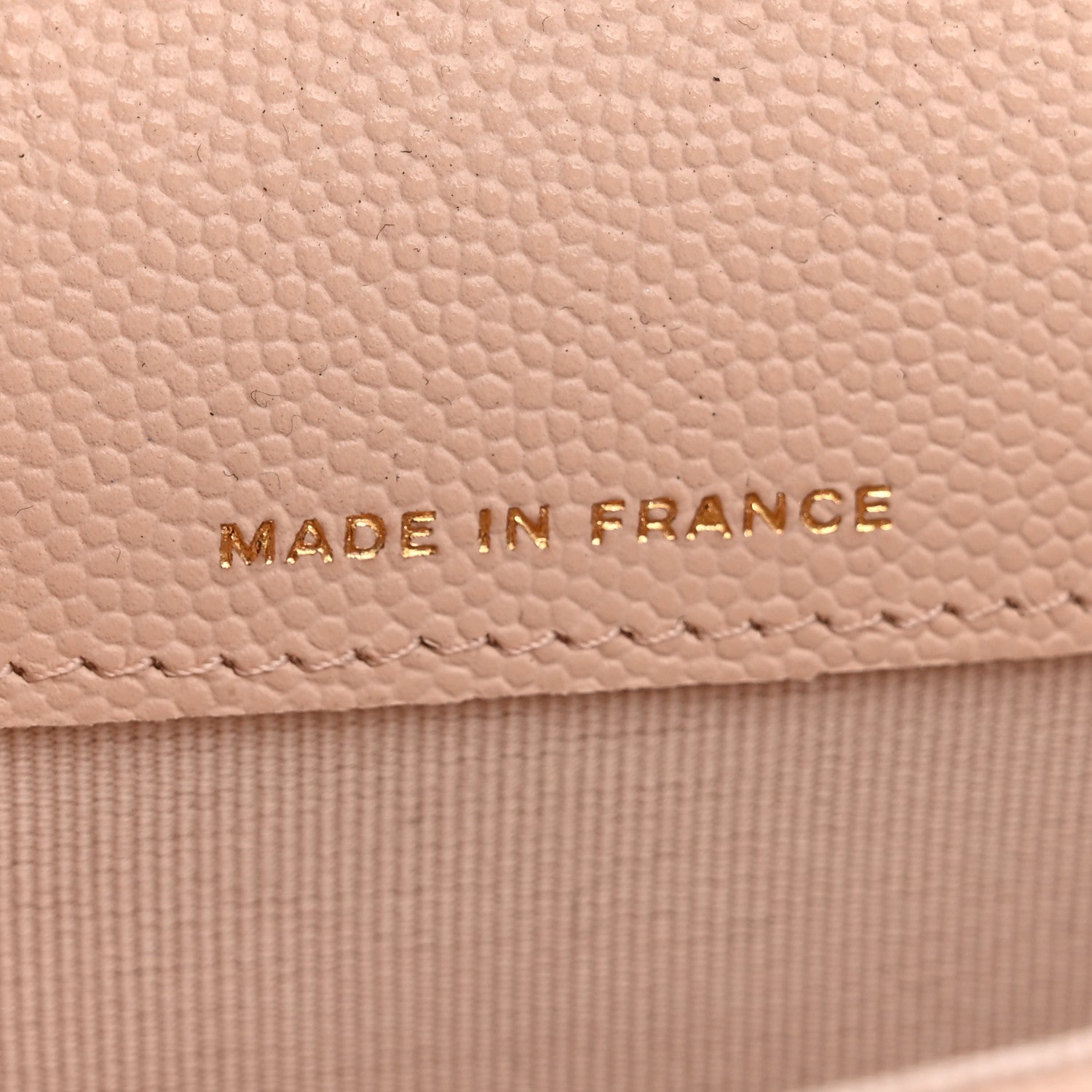 Chanel Caviar Quilted Flap Card Holder Wallet Light Beige 7 of 10