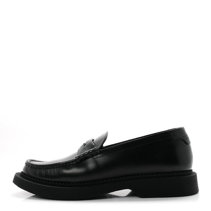 Saint Laurent Calfskin Teddy Hellbourg 10 Mens Penny Loafer 43.5 Black 1 of 10