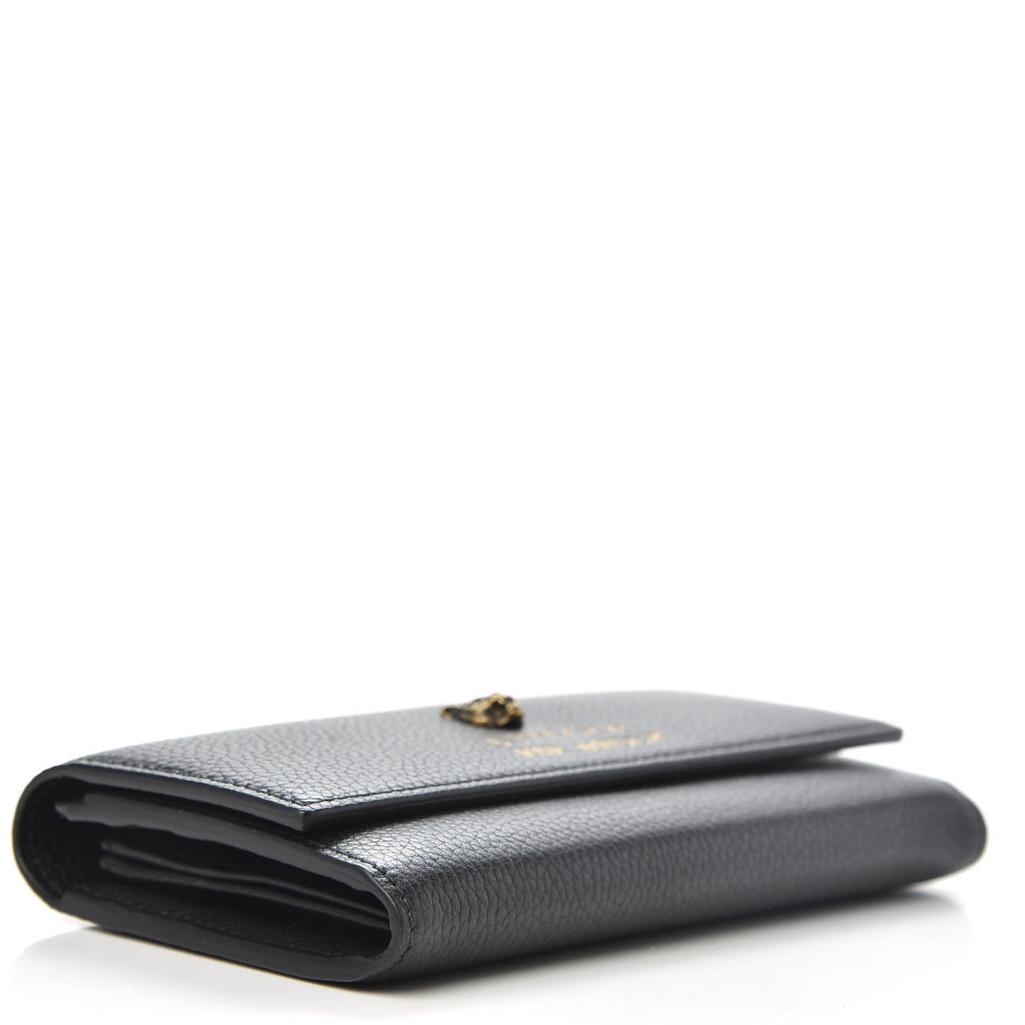 Calfskin Animalier Continental Wallet Black