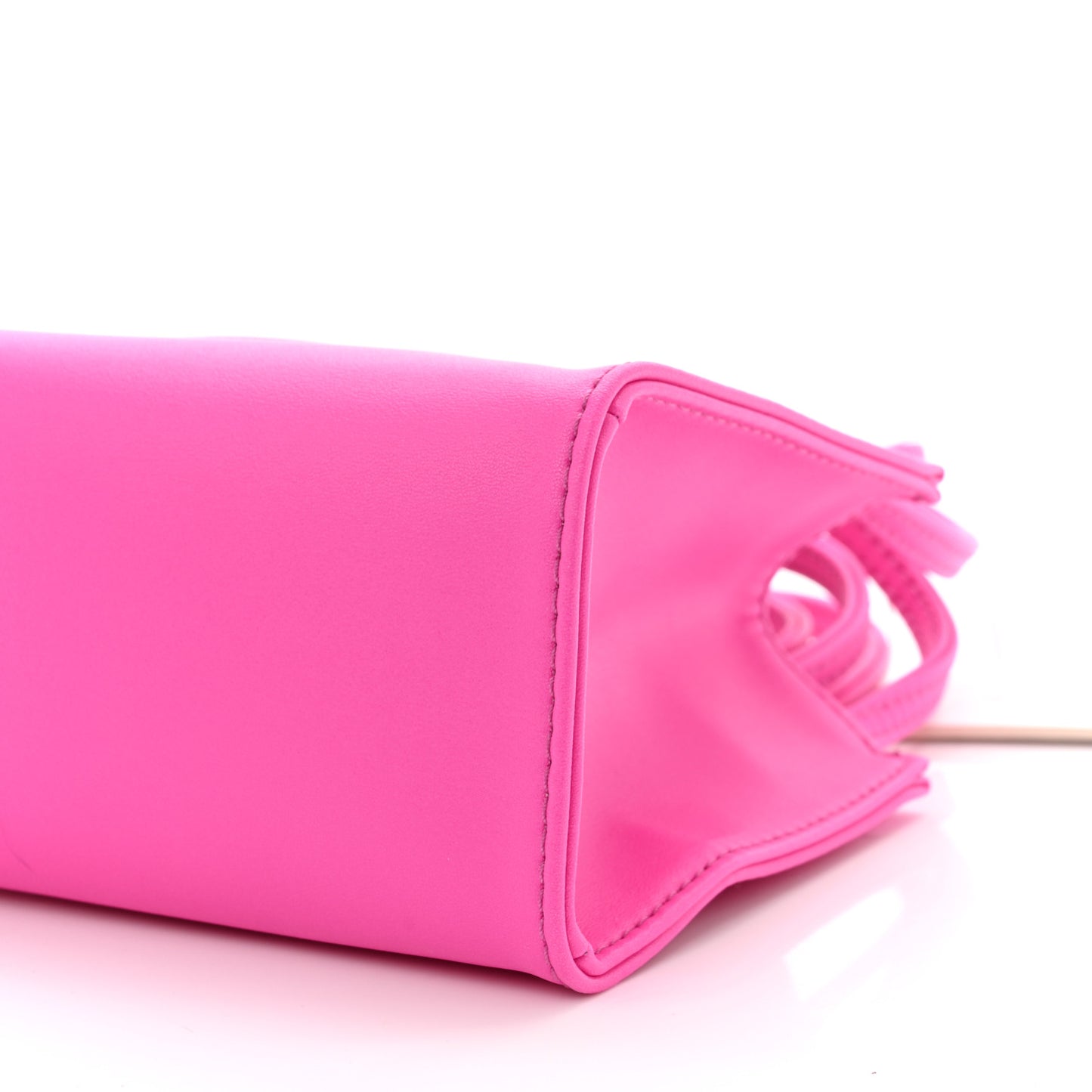 Vegan Leather Small Shopping Bag Azalea