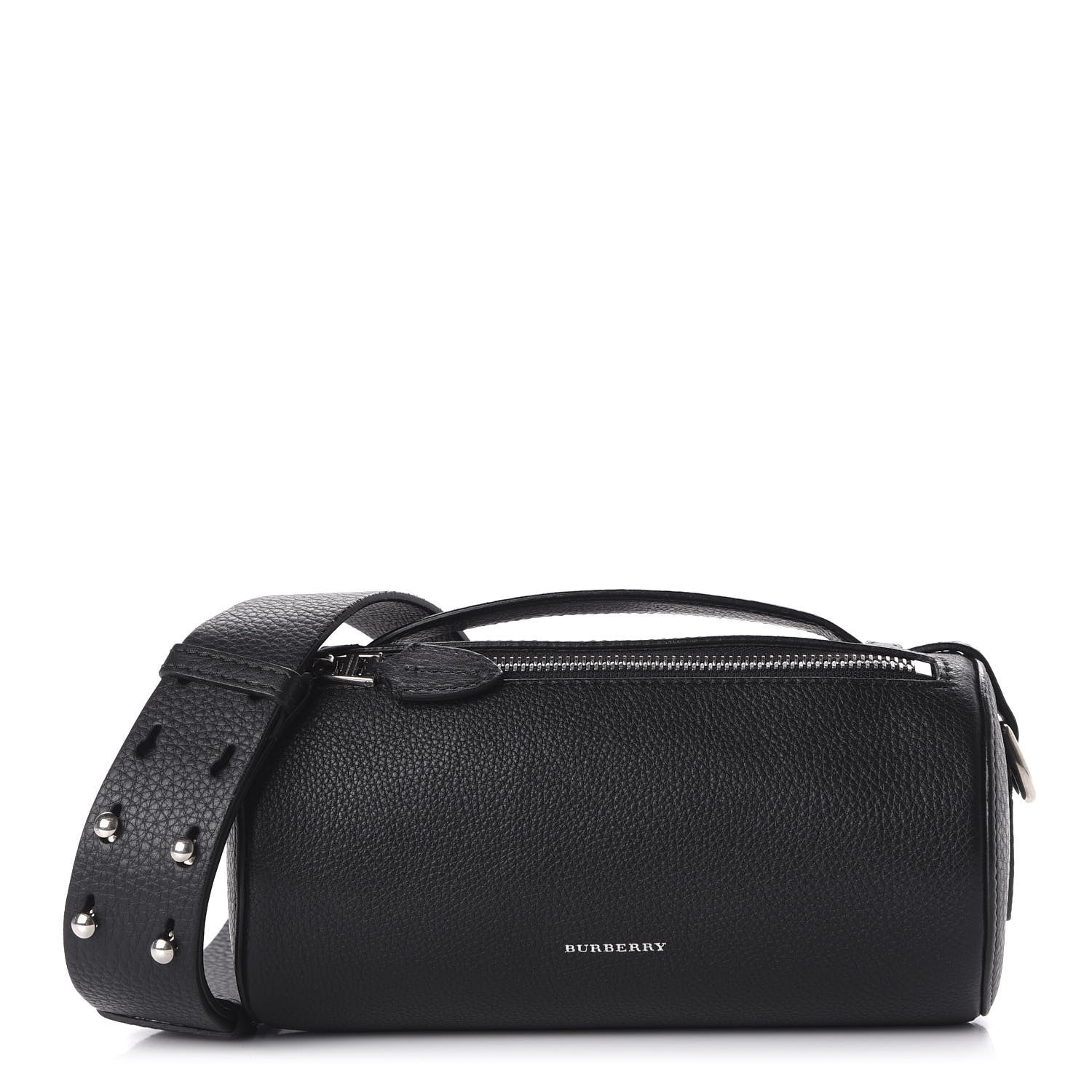 Burberry Calfskin The Barrel Bag Black 1 of 9