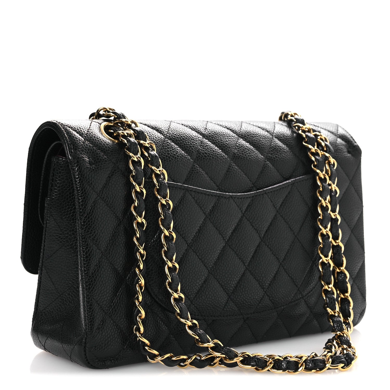 Chanel Caviar Quilted Medium Double Flap Black 3 of 15