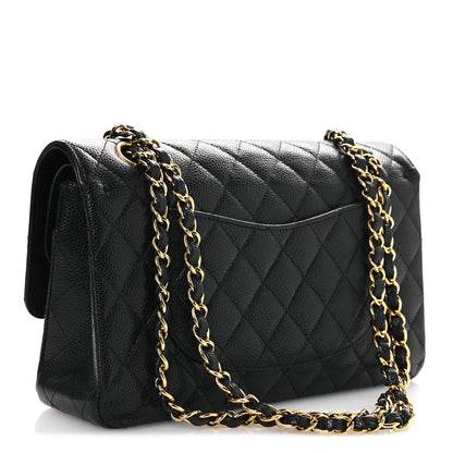 Chanel Caviar Quilted Medium Double Flap Black 3 of 15