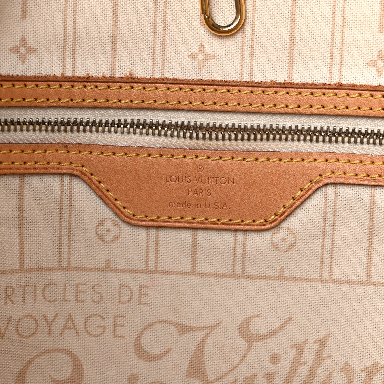 Louis Vuitton Damier Azur Neverfull MM 6 of 23