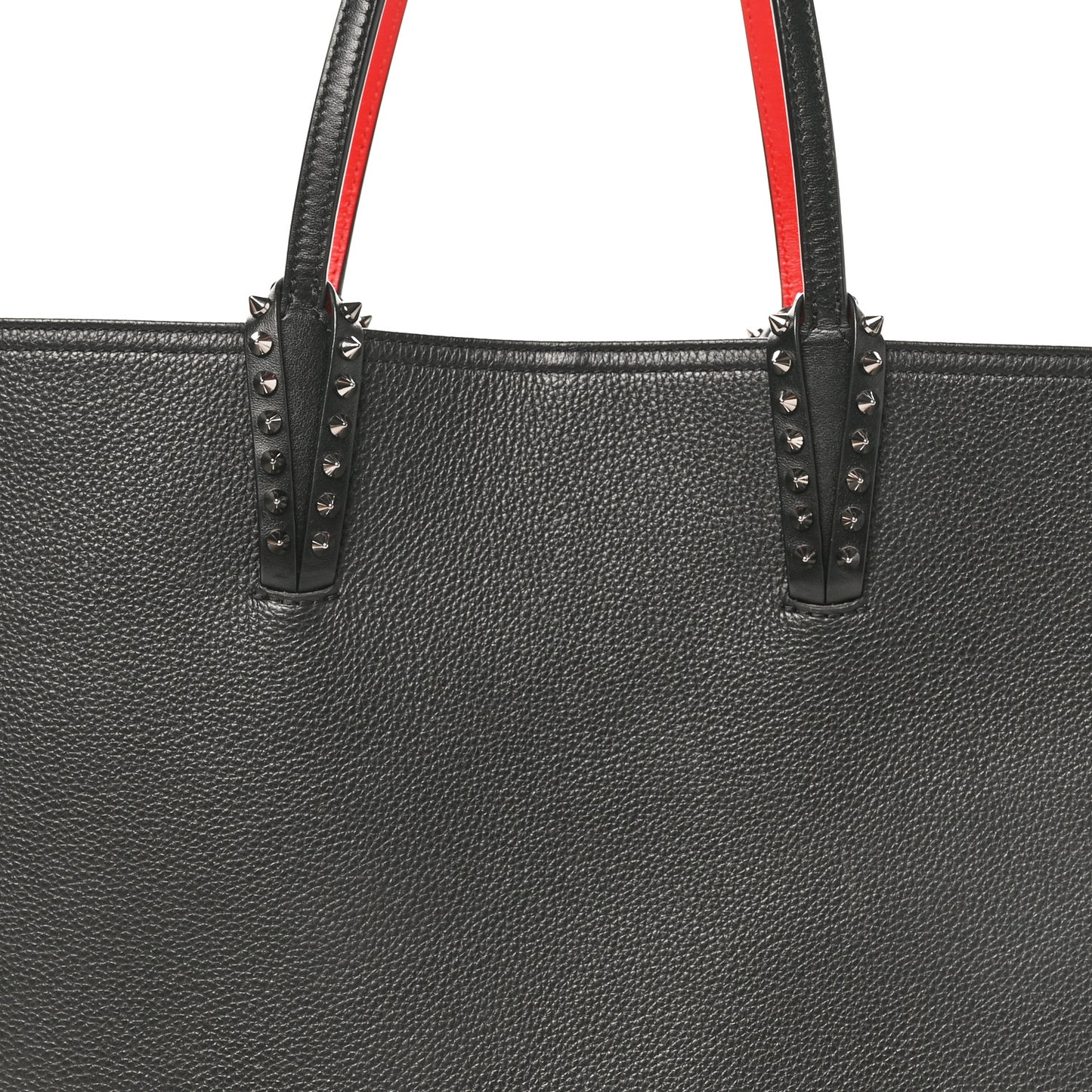 Calfskin Spikes East West Cabata Tote Black