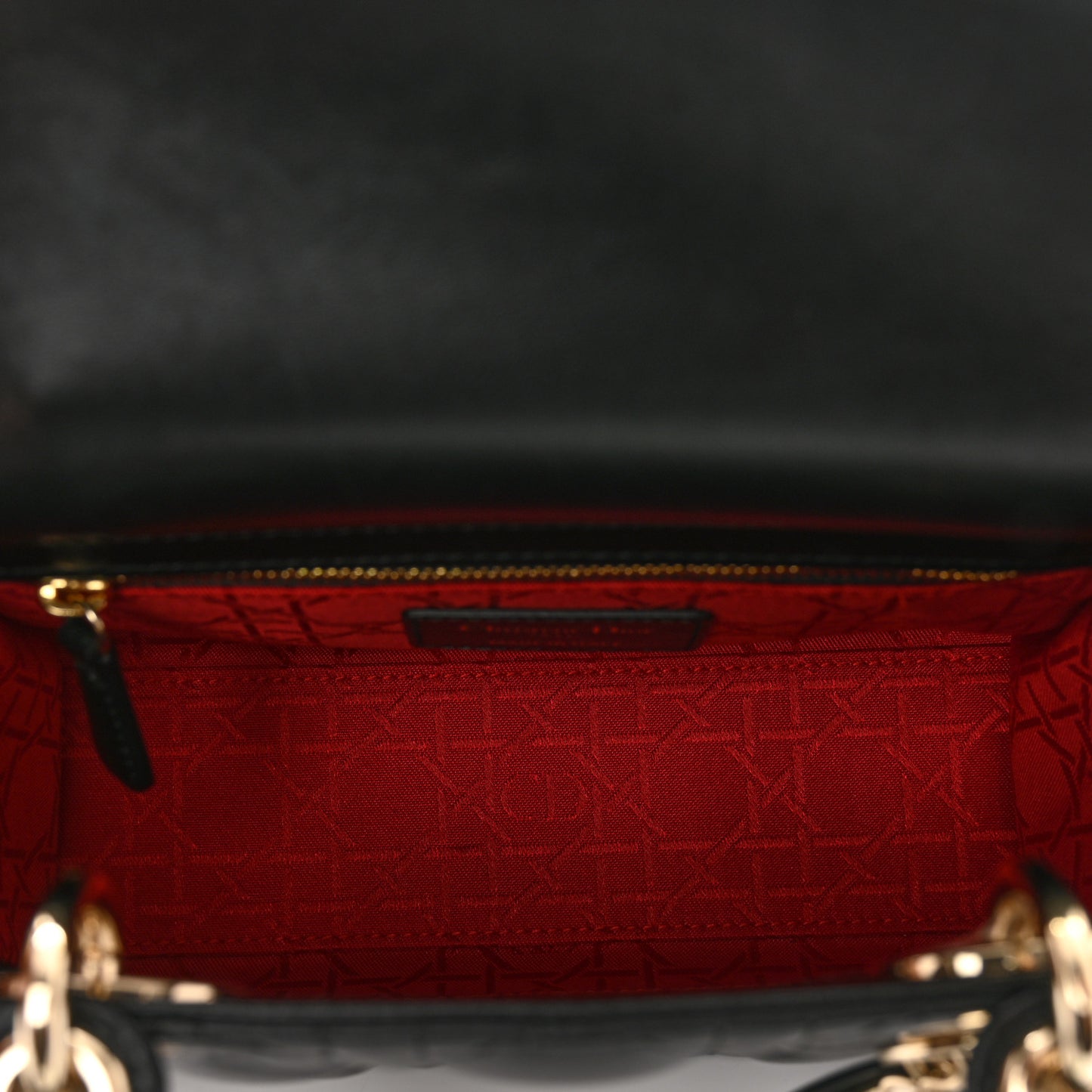 Lambskin Cannage Small My ABCDior Lady Dior Black