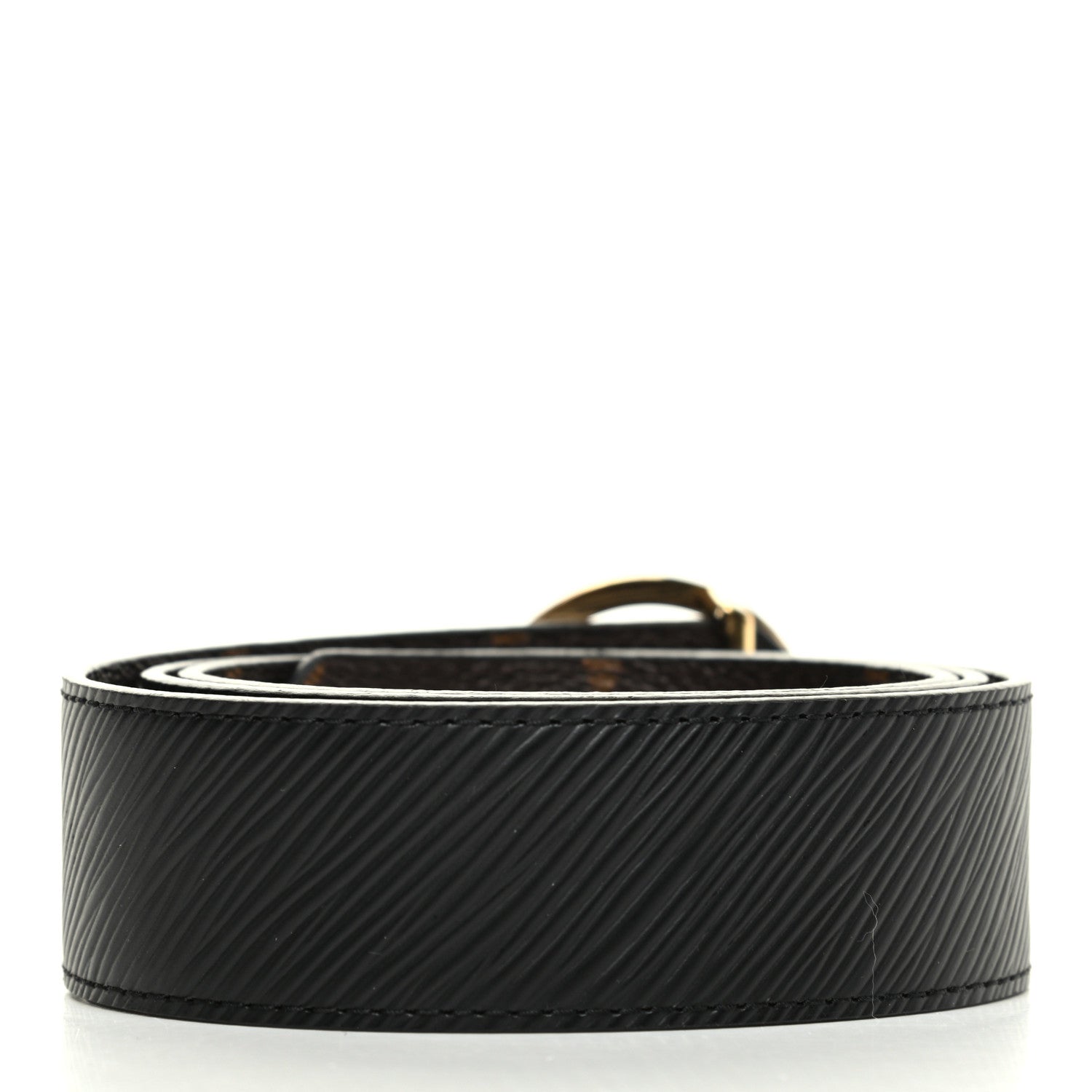 Louis Vuitton Monogram Epi 35mm LV Circle Reversible Belt 75 30 Black 3 of 6