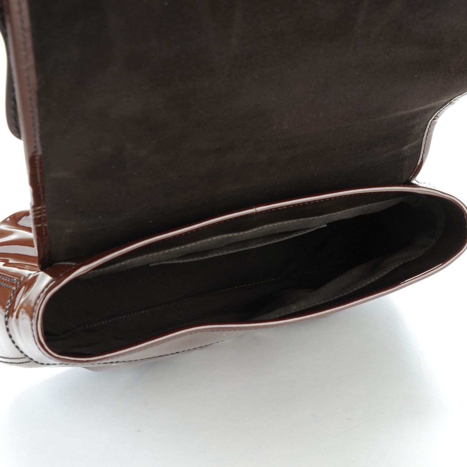 Fendi Patent B Bag Marrone 5 of 7