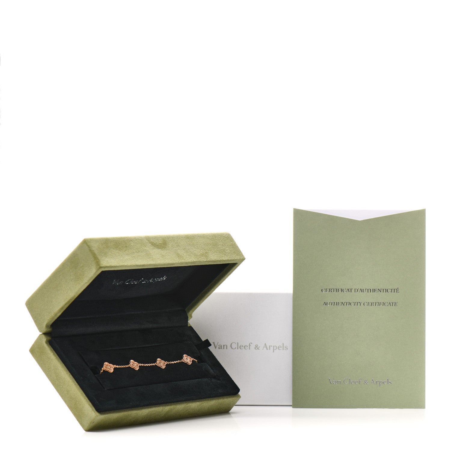 Van Cleef & Arpels 18K Rose Gold 6 Motifs Sweet Alhambra Bracelet 5 of 5
