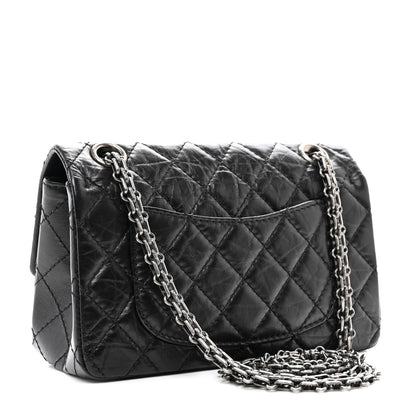 Chanel Aged Calfskin Quilted 2.55 Reissue Mini Flap Black 3 of 12