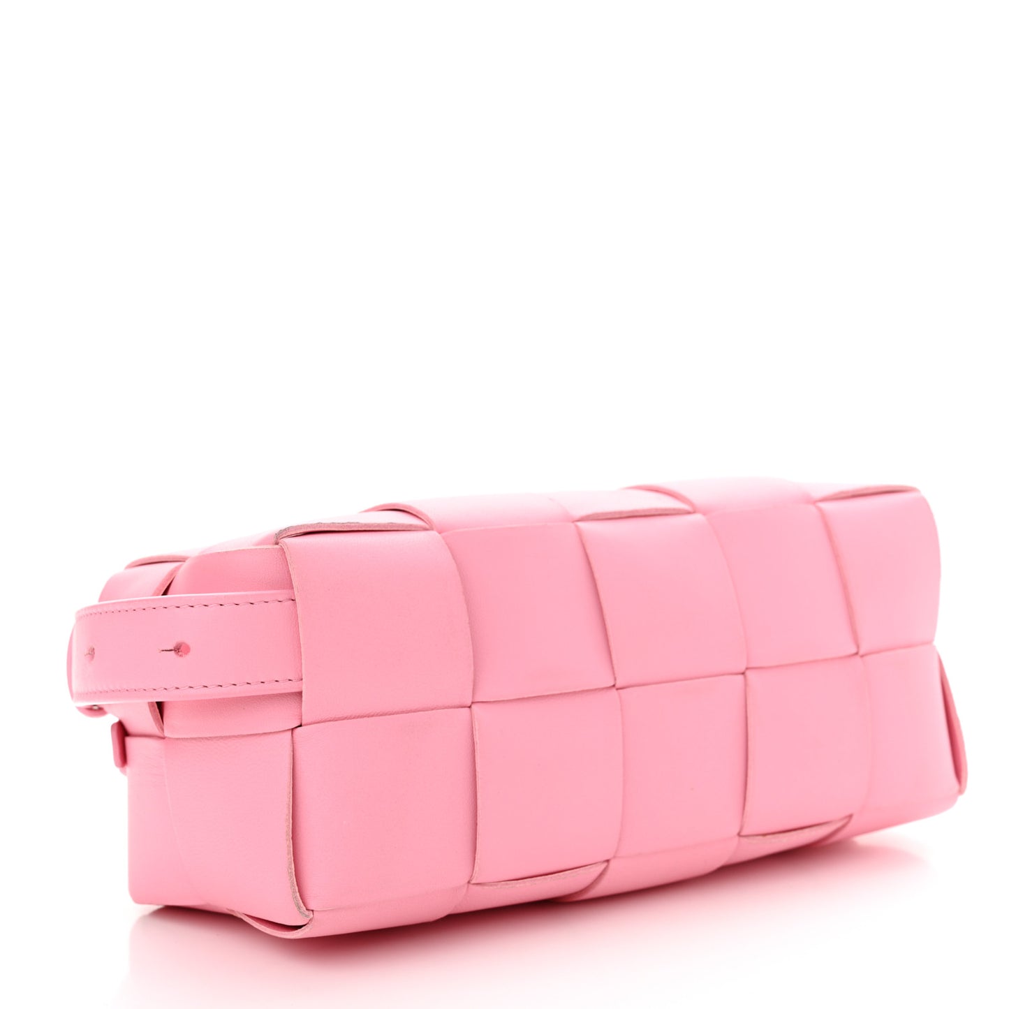 Lambskin Maxi Intrecciato Small Brick Cassette Bag Pink