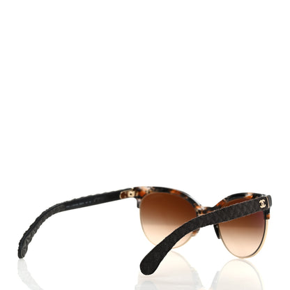 Chanel Denim Quilted Pantos Spring Polarized Sunglasses 5342 Brown 4 of 7