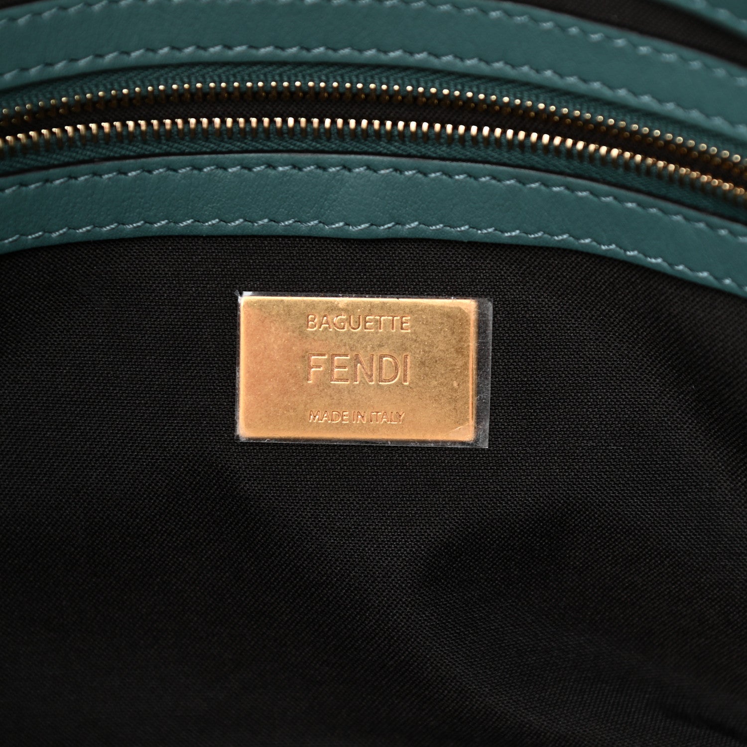 Fendi Alpaca Fur Large Baguette Blue 6 of 9