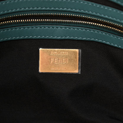 Fendi Alpaca Fur Large Baguette Blue 6 of 9