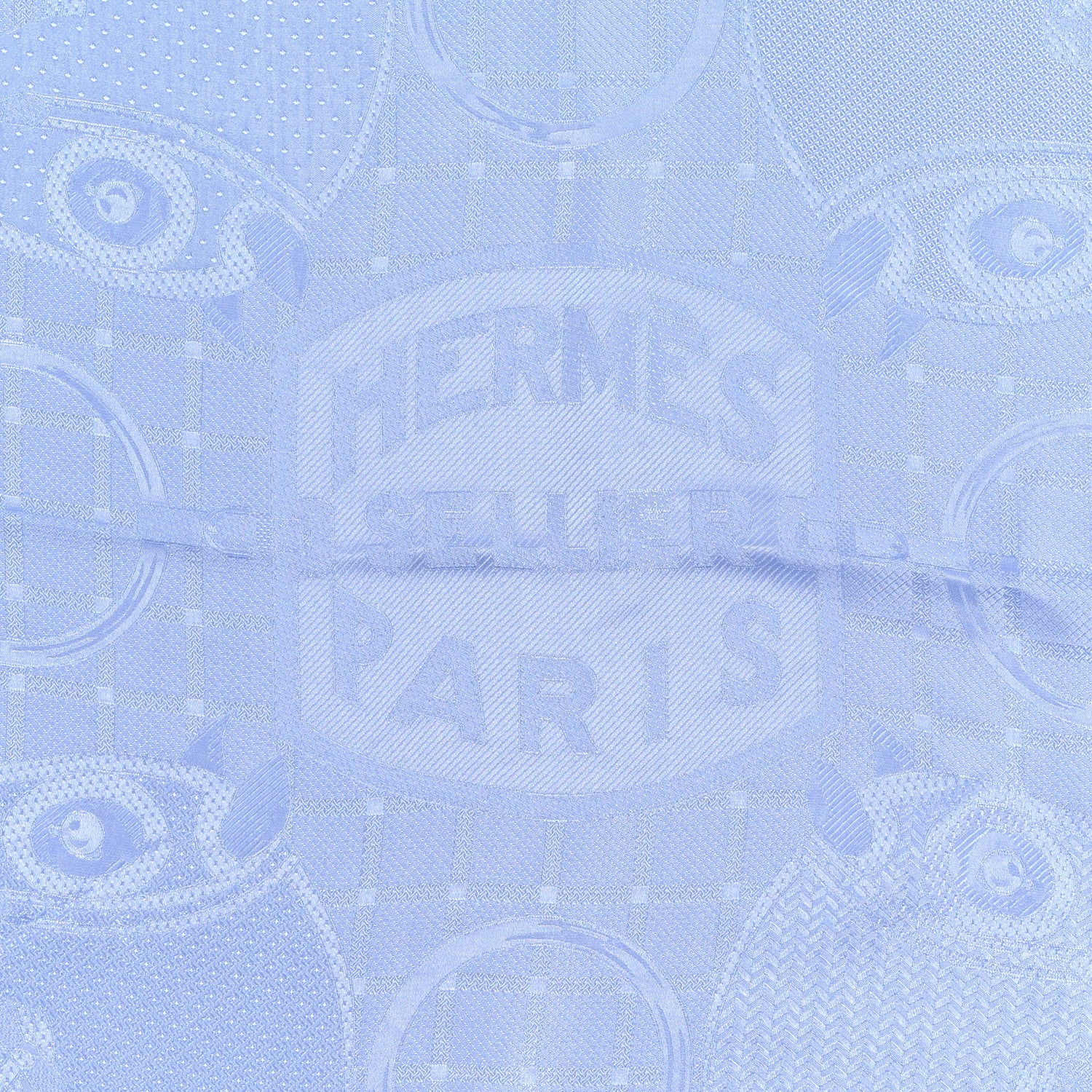 Hermes Silk Bouclerie Moderne Scarf 115 Bleu 2 of 4