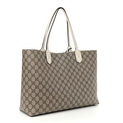 Gucci GG Supreme Monogram Medium Reversible Tote Beige White 3 of 17