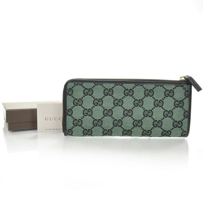 Gucci Monogram Zip Around Wallet Green 3 of 7