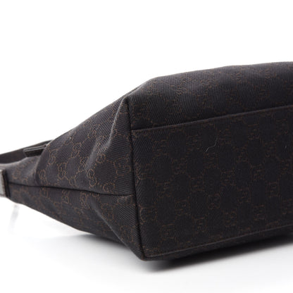 Gucci Denim Monogram Small Hobo Dark Brown 6 of 14