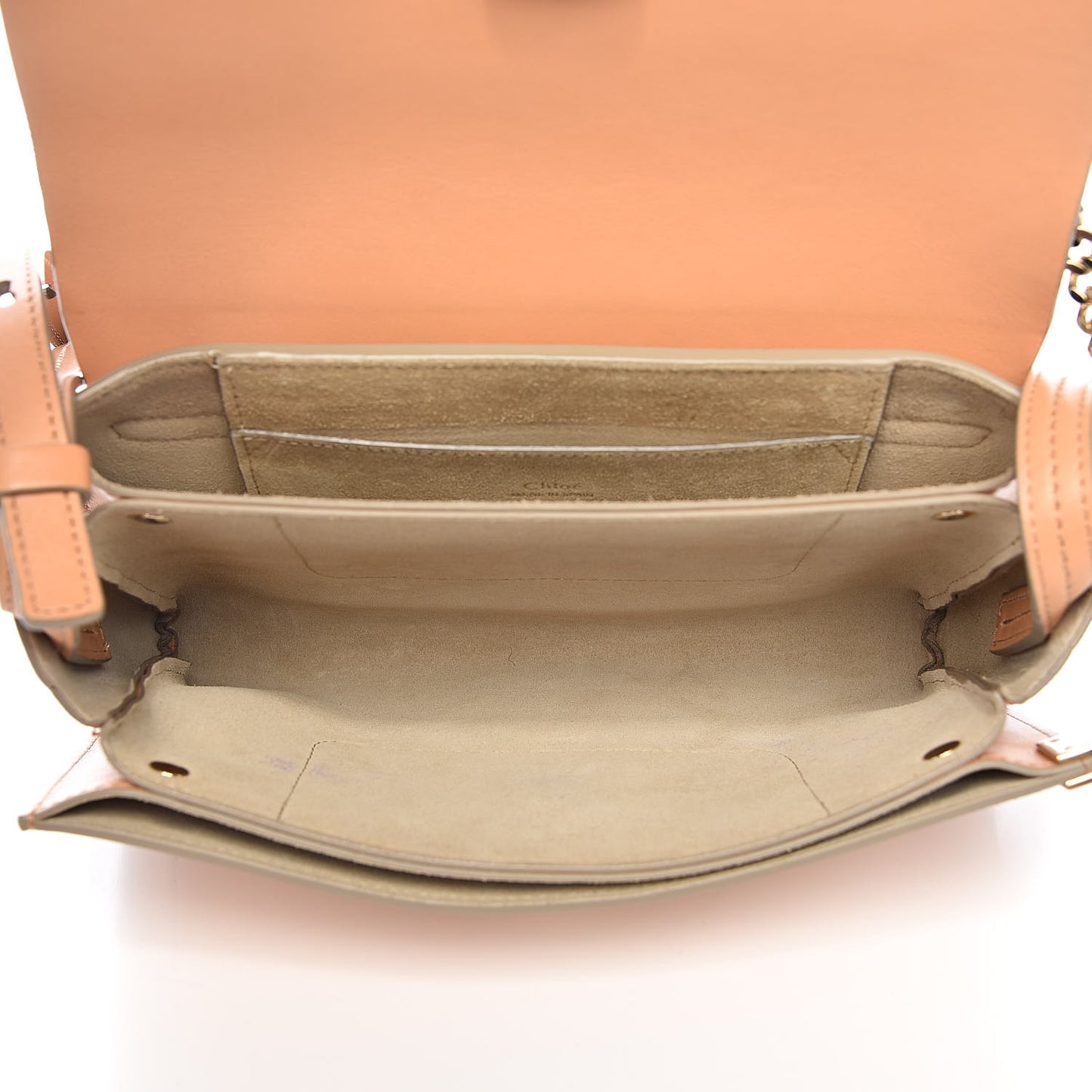 Suede Calfskin Small Faye Shoulder Bag Blushy Pink