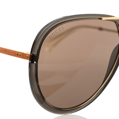 Gucci Aviator Sunglasses GG0904S Gold 7 of 8