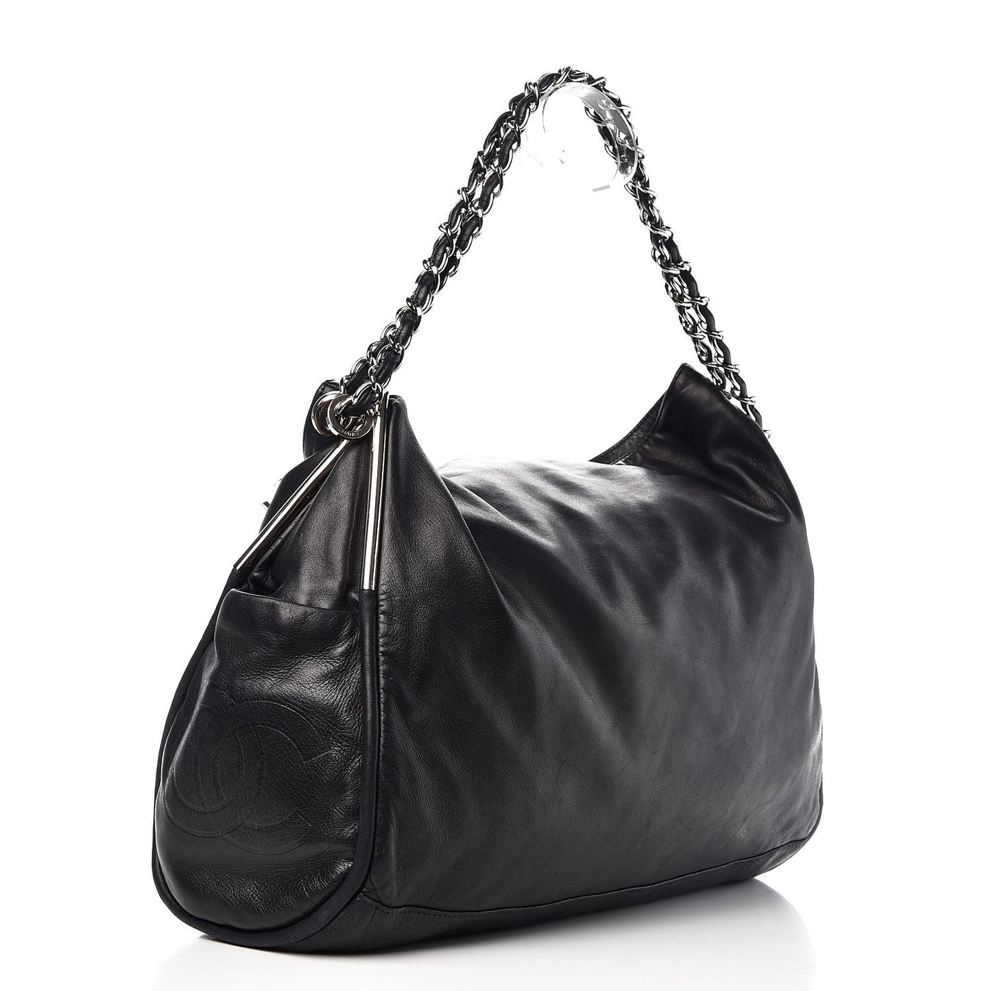 Lambskin Large Ultimate Soft Tote Black
