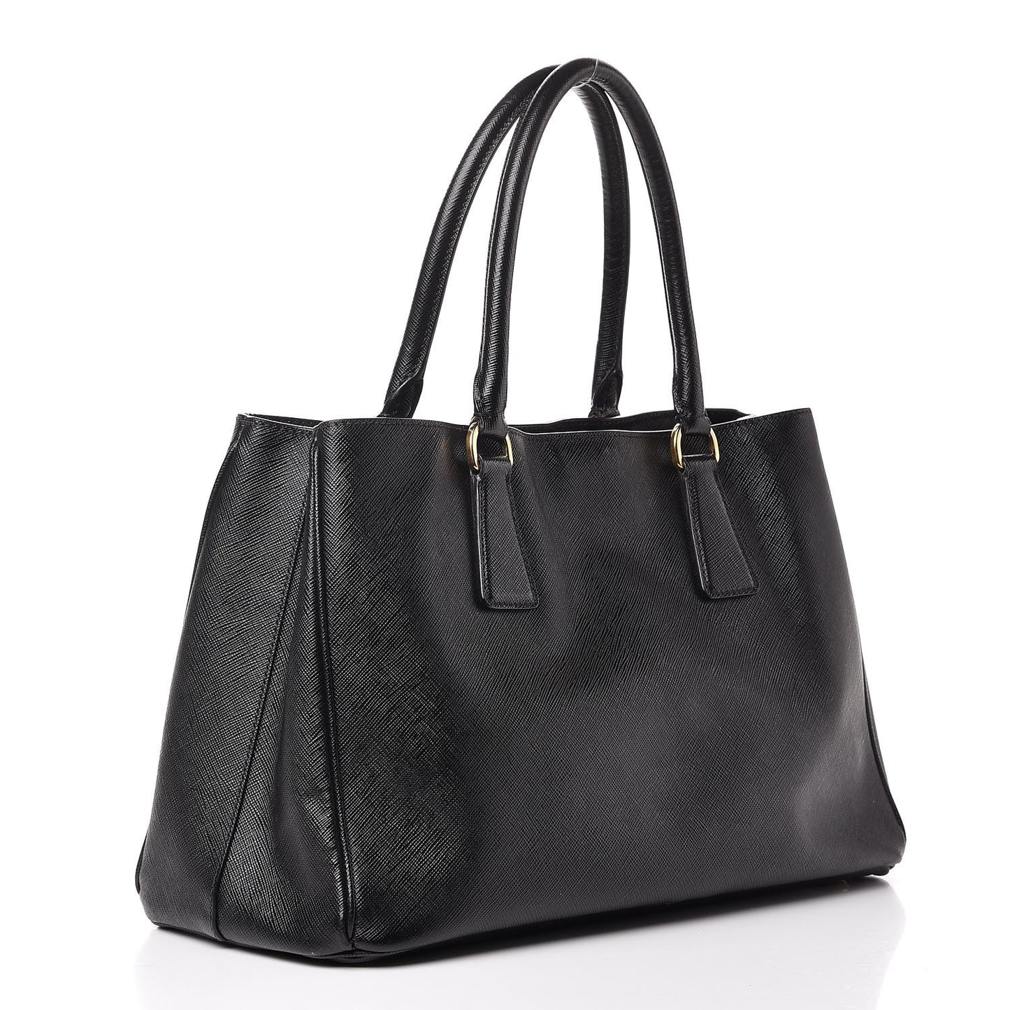 Saffiano Lux Medium Tote Nero Black