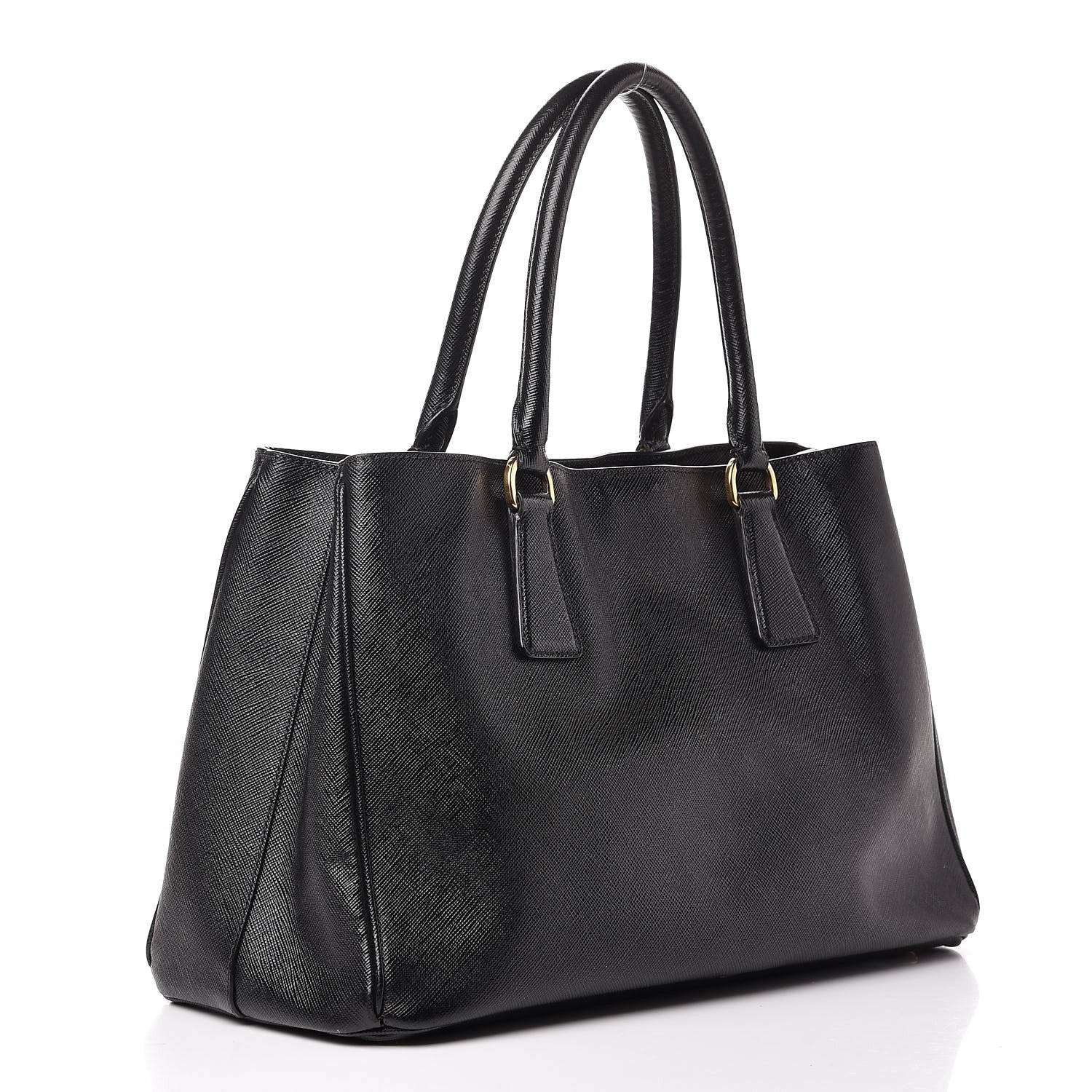 Prada Saffiano Lux Medium Tote Nero Black 3 of 12