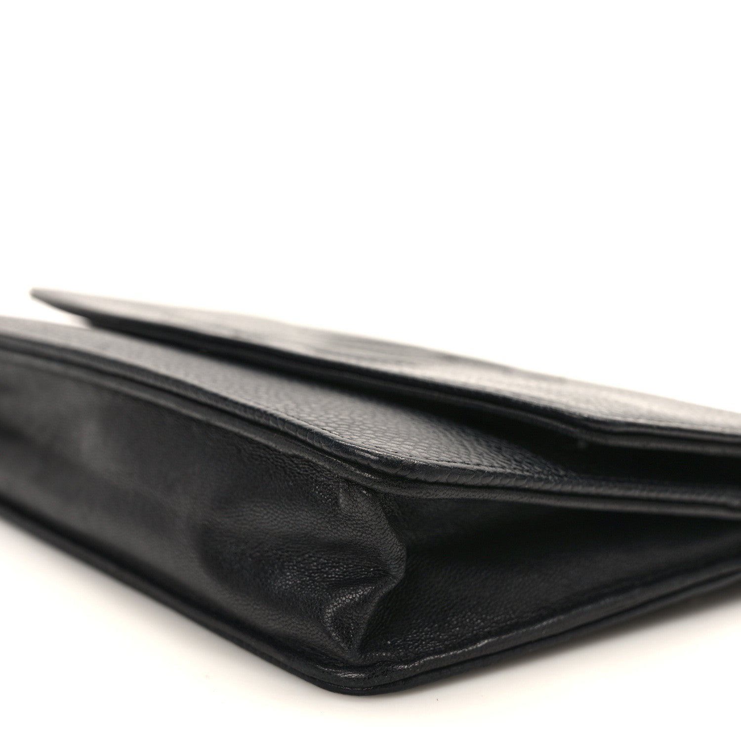 Chanel Caviar Timeless CC Wallet On Chain WOC Black 10 of 14