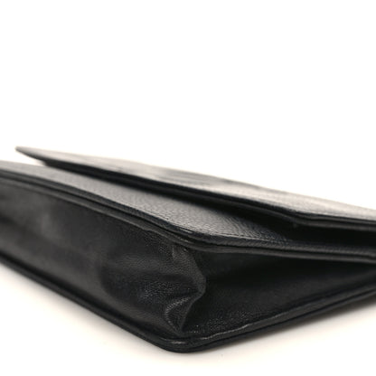 Chanel Caviar Timeless CC Wallet On Chain WOC Black 10 of 14