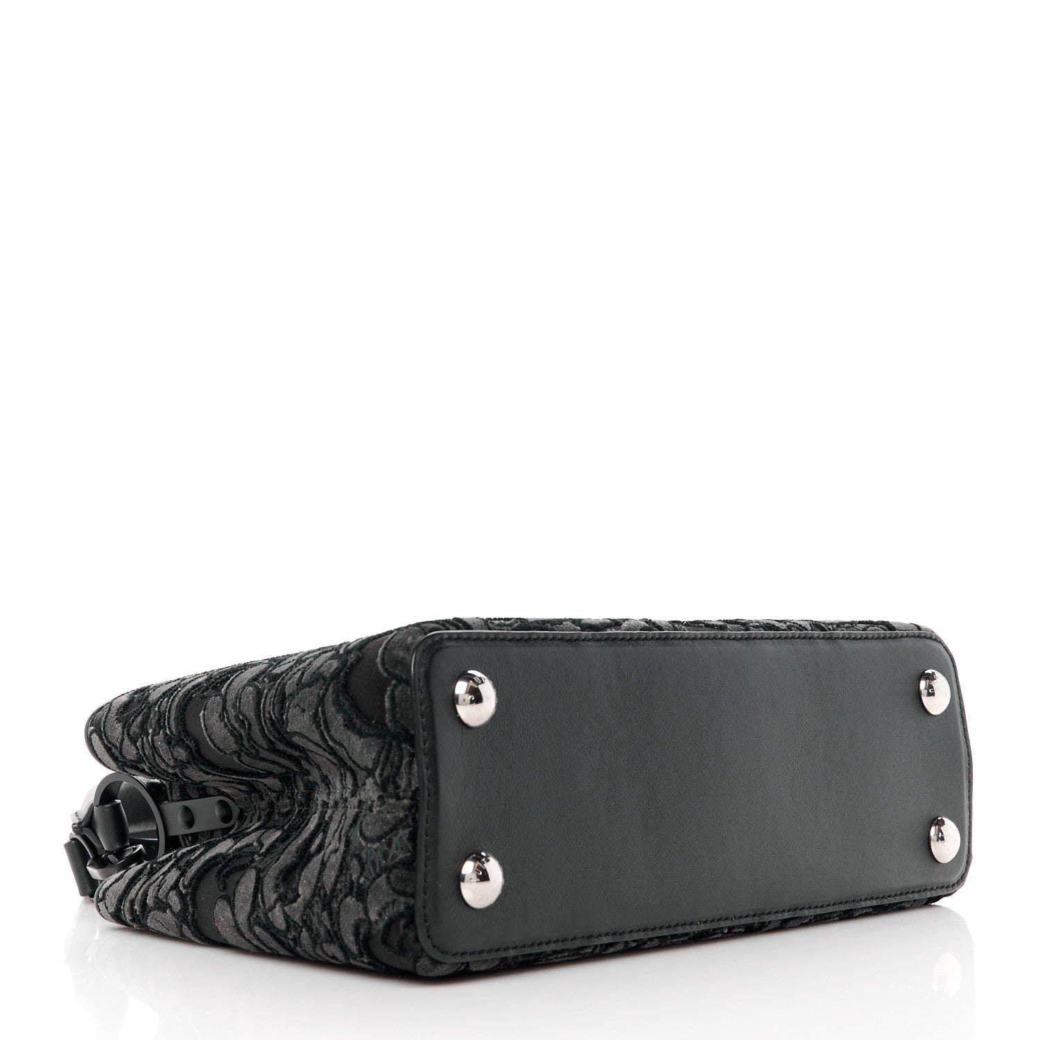 Louis Vuitton Velvet Dentelle Embroidery Capucines BB Black 4 of 9