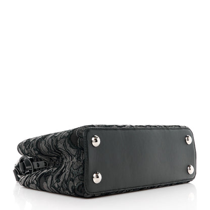 Louis Vuitton Velvet Dentelle Embroidery Capucines BB Black 4 of 9