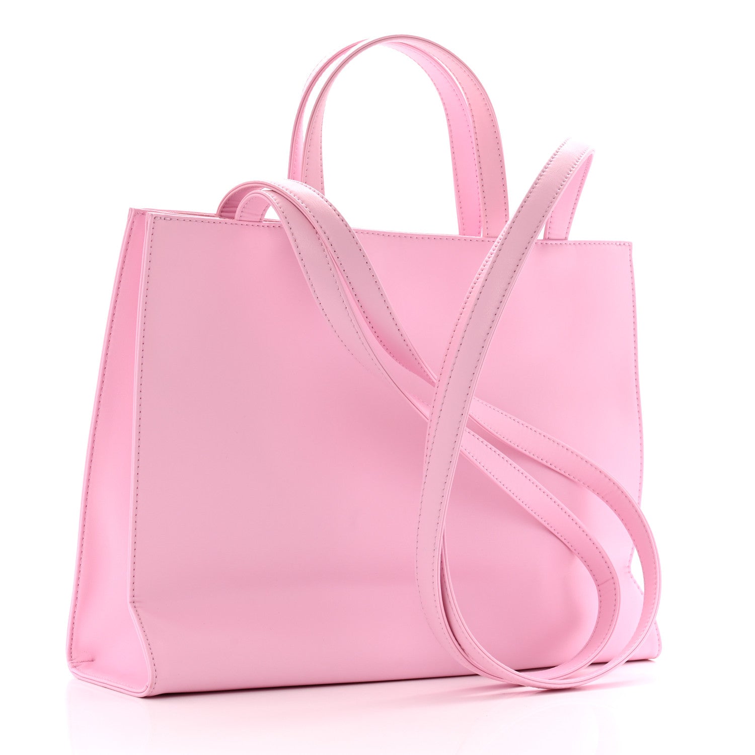 Telfar Vegan Leather Medium Shopping Bag Bubblegum 3 of 13