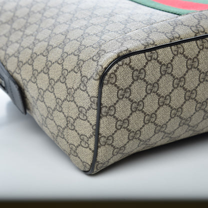 Gucci GG Supreme Monogram Web Dome Backpack Black 12 of 13